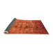 Sideview of Oriental Orange Industrial Rug, urb3130org