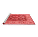 Industrial Red Washable Rugs