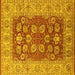 Square Oriental Yellow Industrial Rug, urb3131yw