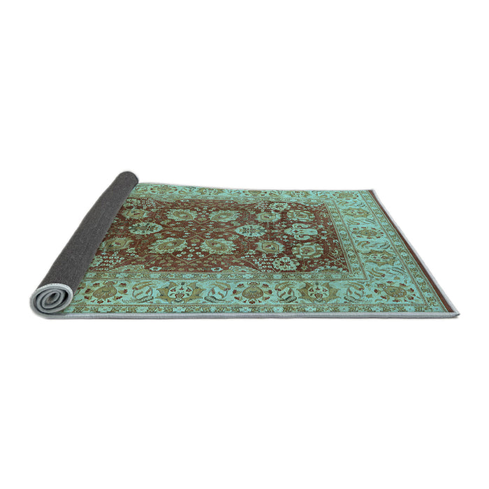 Sideview of Oriental Light Blue Industrial Rug, urb3131lblu