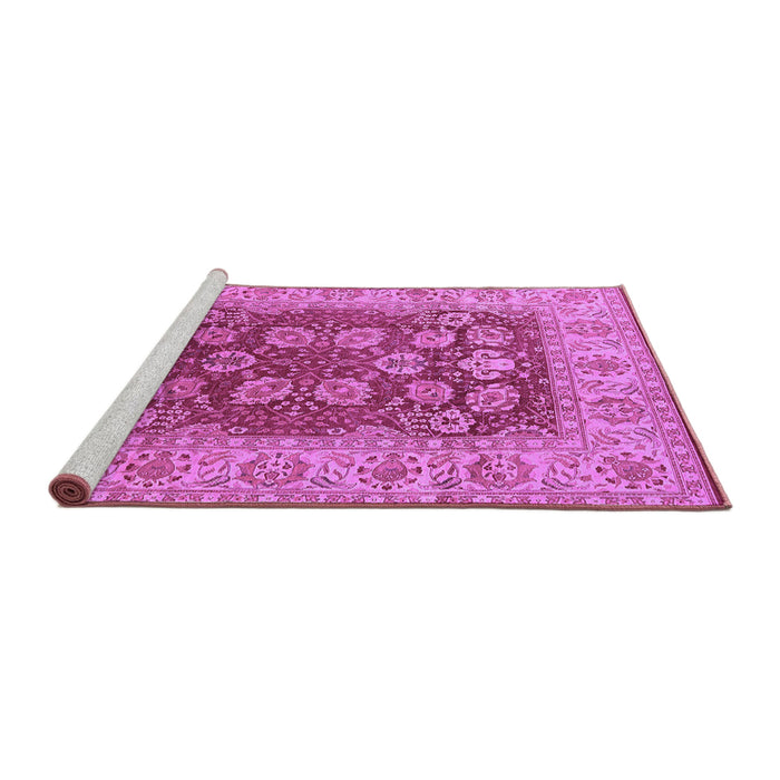Sideview of Machine Washable Oriental Purple Industrial Area Rugs, wshurb3131pur
