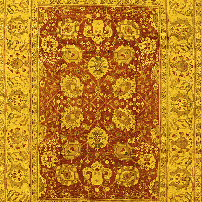Oriental Yellow Industrial Rug, urb3131yw