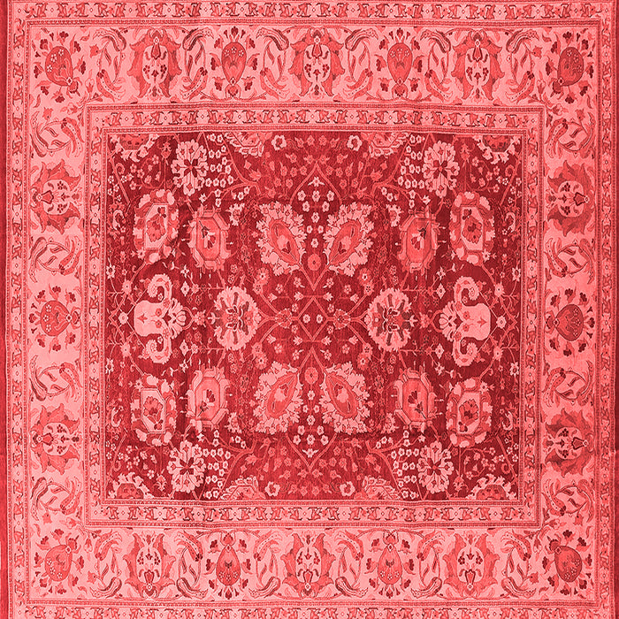 Machine Washable Oriental Red Industrial Rug, wshurb3131red