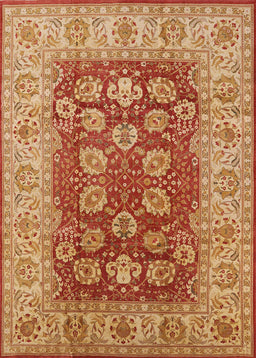 Mid-Century Modern Orange Oriental Rug, urb3131