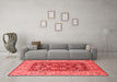 Industrial Red Washable Rugs