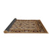 Sideview of Mid-Century Modern Brown Sand Brown Oriental Rug, urb3132