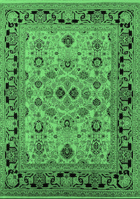 Oriental Emerald Green Industrial Rug, urb3132emgrn