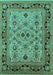 Oriental Turquoise Industrial Rug, urb3132turq