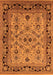 Machine Washable Oriental Orange Industrial Area Rugs, wshurb3132org