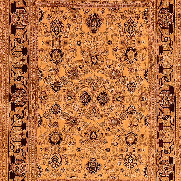 Machine Washable Oriental Orange Industrial Area Rugs, wshurb3132org