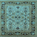 Square Oriental Light Blue Industrial Rug, urb3132lblu