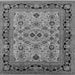 Square Oriental Gray Industrial Rug, urb3132gry