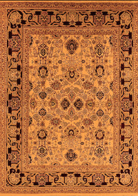 Oriental Orange Industrial Rug, urb3132org