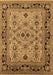 Machine Washable Oriental Brown Industrial Rug, wshurb3132brn