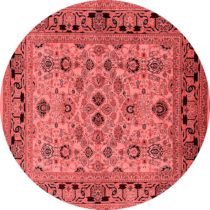 Machine Washable Oriental Red Industrial Rug, wshurb3132red