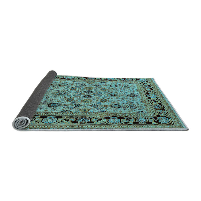 Sideview of Oriental Light Blue Industrial Rug, urb3132lblu