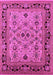 Machine Washable Oriental Pink Industrial Rug, wshurb3132pnk