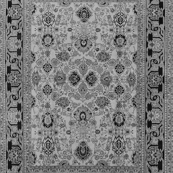 Machine Washable Oriental Gray Industrial Rug, wshurb3132gry