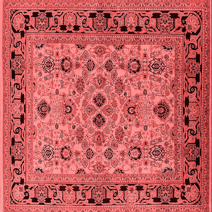 Machine Washable Oriental Red Industrial Rug, wshurb3132red