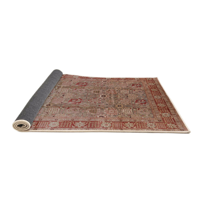 Sideview of Mid-Century Modern Chestnut Red Oriental Rug, urb3133