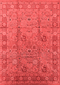 Oriental Red Industrial Rug, urb3133red