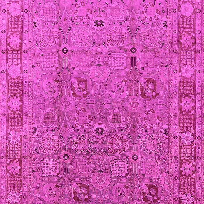 Machine Washable Oriental Pink Industrial Rug, wshurb3133pnk