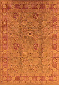 Oriental Orange Industrial Rug, urb3133org