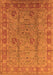 Machine Washable Oriental Orange Industrial Area Rugs, wshurb3133org