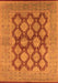 Machine Washable Oriental Orange Industrial Area Rugs, wshurb3134org