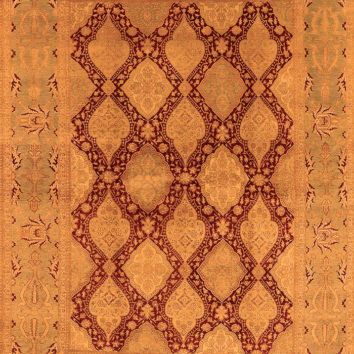 Machine Washable Oriental Orange Industrial Area Rugs, wshurb3134org