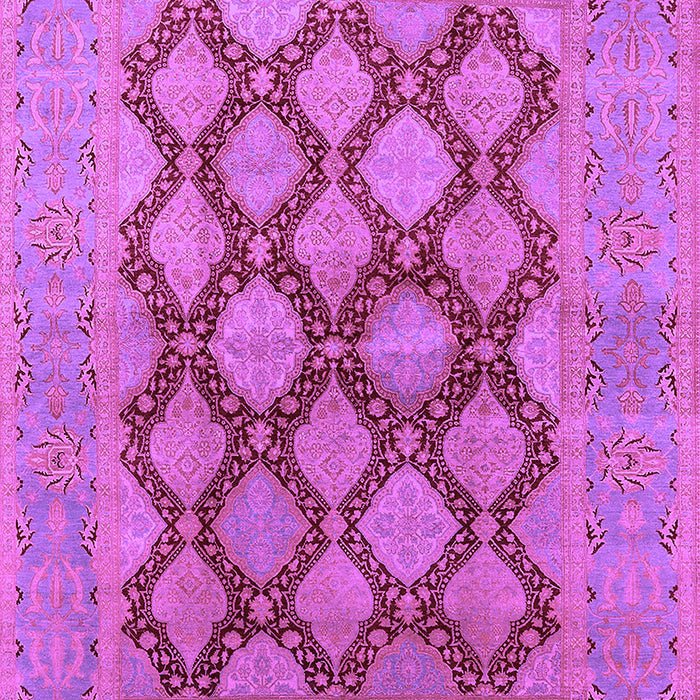 Machine Washable Oriental Purple Industrial Area Rugs, wshurb3134pur