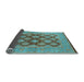 Sideview of Oriental Light Blue Industrial Rug, urb3134lblu