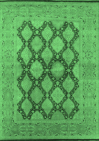 Oriental Emerald Green Industrial Rug, urb3134emgrn