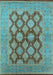 Oriental Light Blue Industrial Rug, urb3134lblu