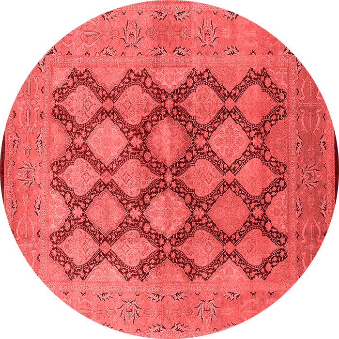 Machine Washable Oriental Red Industrial Rug, wshurb3134red