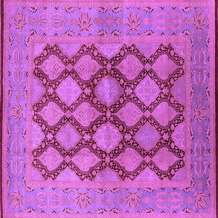 Square Oriental Purple Industrial Rug, urb3134pur