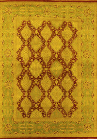 Oriental Yellow Industrial Rug, urb3134yw