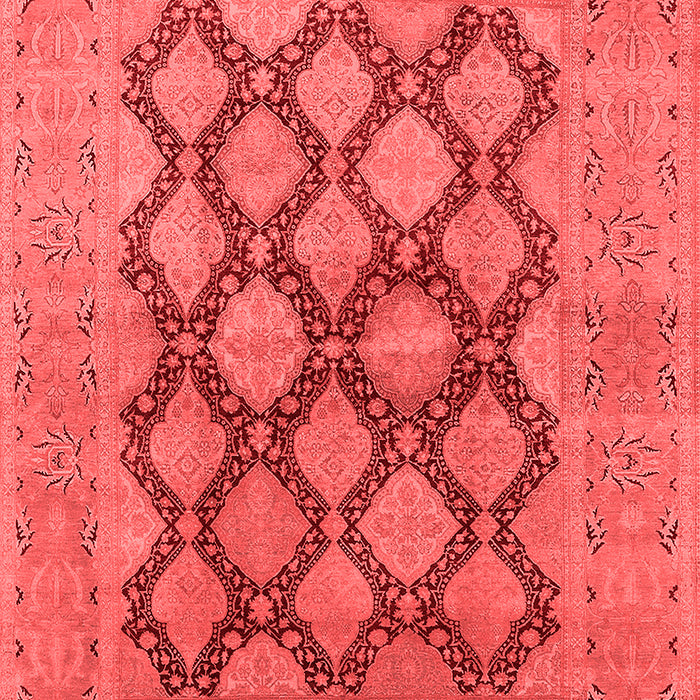 Machine Washable Oriental Red Industrial Rug, wshurb3134red