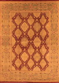 Oriental Orange Industrial Rug, urb3134org