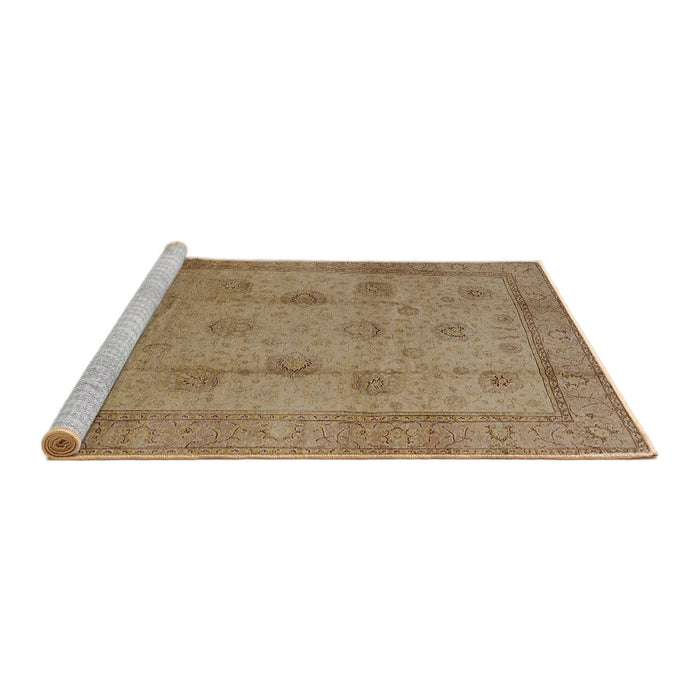 Sideview of Machine Washable Industrial Modern Light Brown Rug, wshurb3135