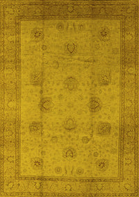 Oriental Yellow Industrial Rug, urb3135yw