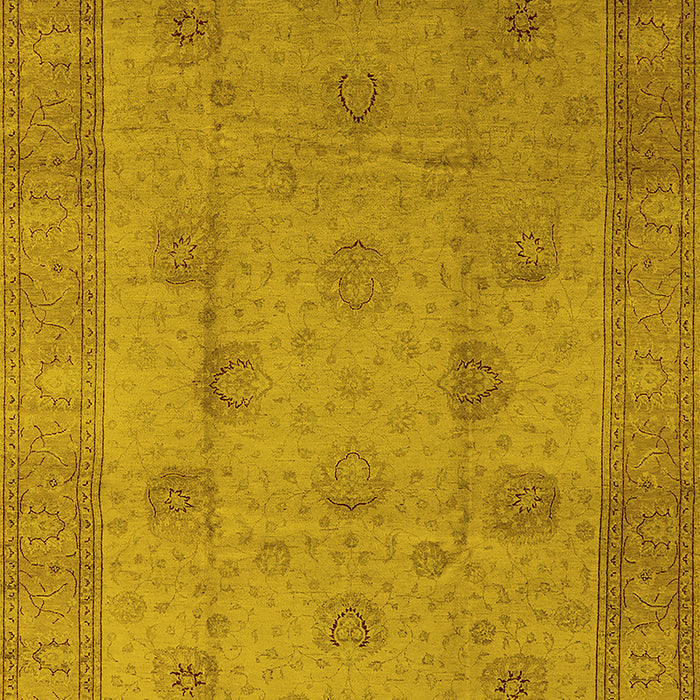 Oriental Yellow Industrial Rug, urb3135yw