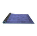 Sideview of Oriental Blue Industrial Rug, urb3135blu