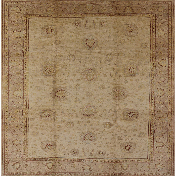 Square Machine Washable Industrial Modern Light Brown Rug, wshurb3135