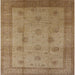 Square Mid-Century Modern Light Brown Oriental Rug, urb3135