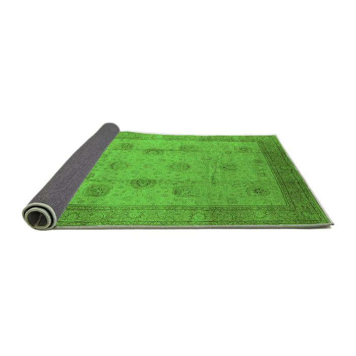 Sideview of Oriental Green Industrial Rug, urb3135grn