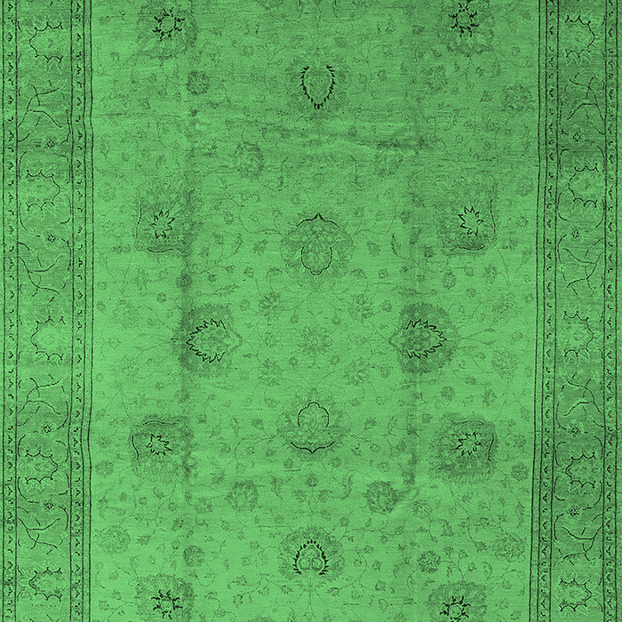 Oriental Emerald Green Industrial Rug, urb3135emgrn