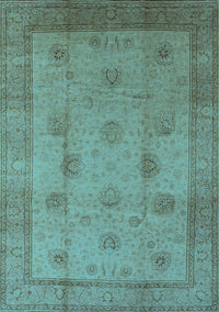 Oriental Light Blue Industrial Rug, urb3135lblu