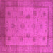 Square Oriental Pink Industrial Rug, urb3135pnk