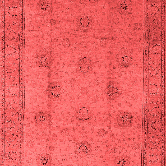 Machine Washable Oriental Red Industrial Rug, wshurb3135red